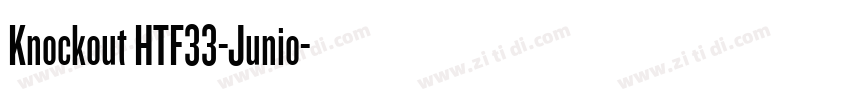 Knockout HTF33-Junio字体转换
